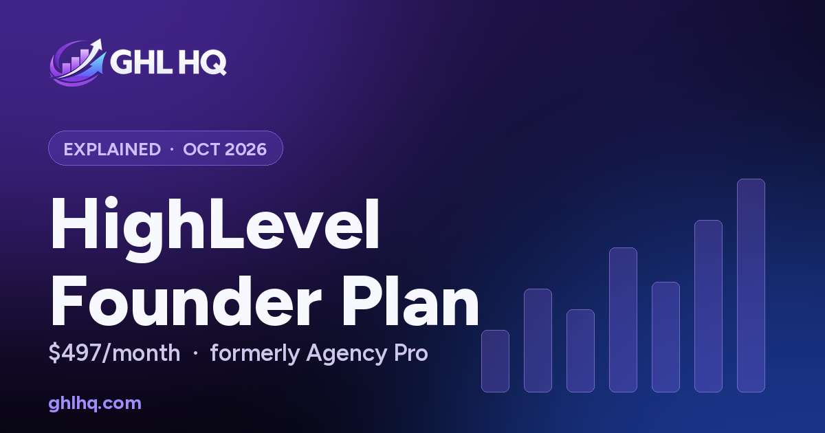 HighLevel Founder Plan: Price, Features and How to Get It